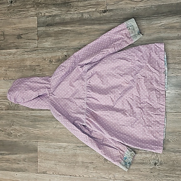 Disney Store Animators reversible jacket kids 7/8 hoodie multicolored print i7 - Picture 9 of 11